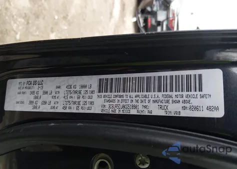 2019 Ram 2500 Big Horn 4X4 6'4 Box from USA, damaged, VIN 3C6UR5DJ0KG518901